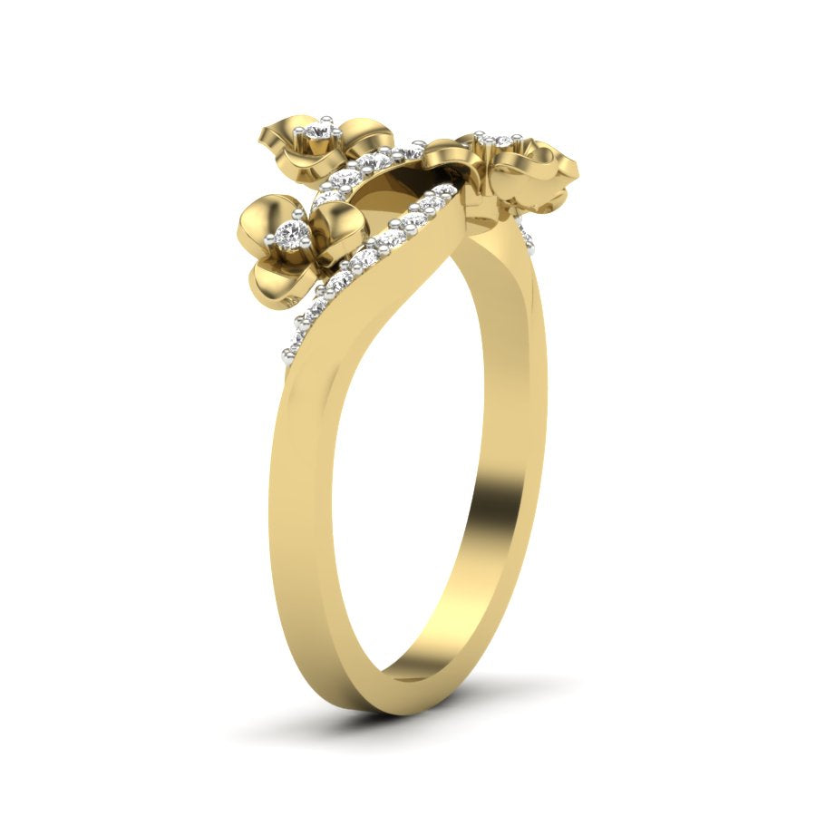 Yellow Gold Plated Sterling Silver Ring