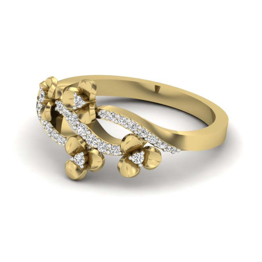 Yellow Gold Plated Sterling Silver Ring