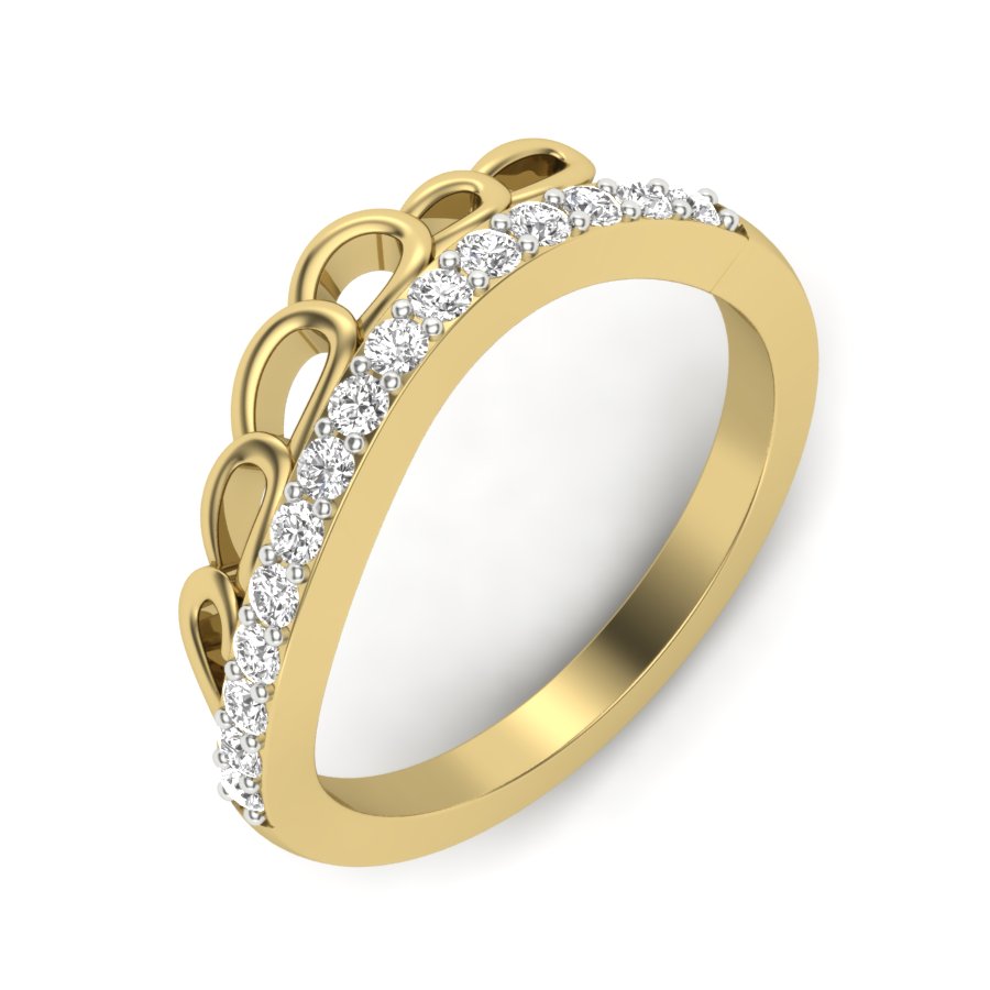 Yellow Gold Plated Sterling Silver Ring