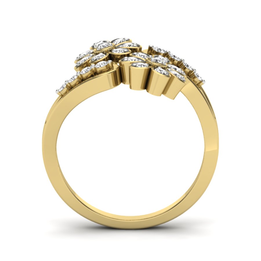 Yellow Gold Plated Sterling Silver Ring