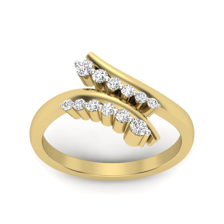 Yellow Gold Plated Sterling Silver Ring