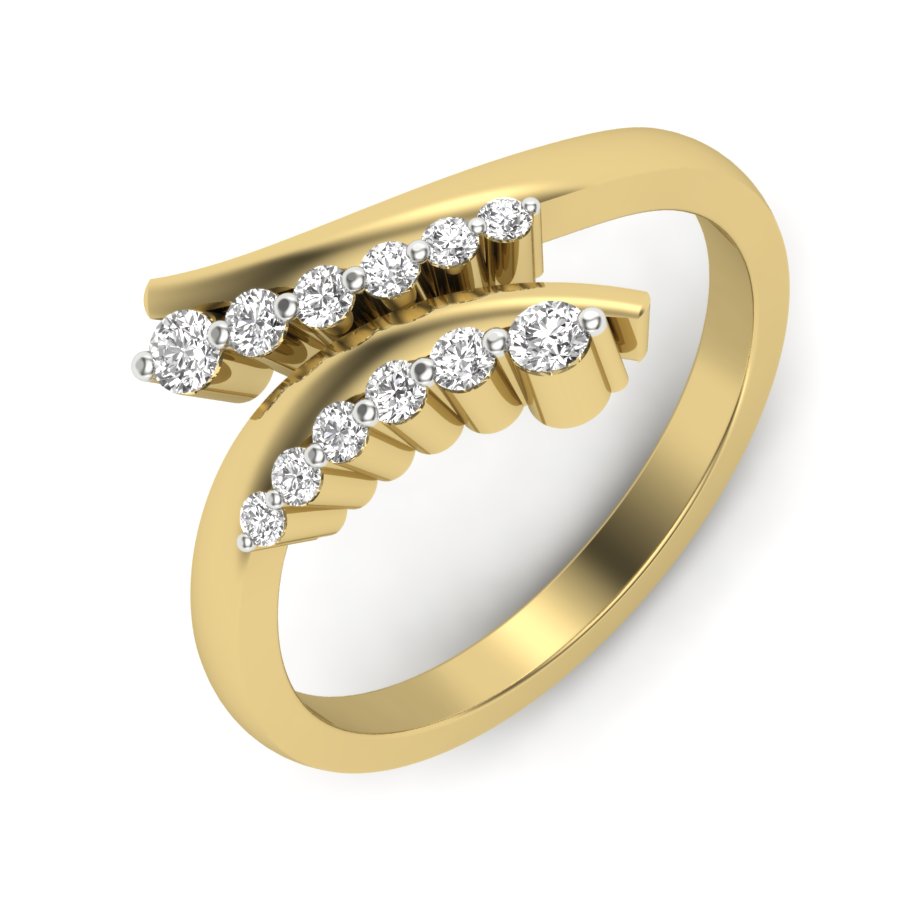Yellow Gold Plated Sterling Silver Ring