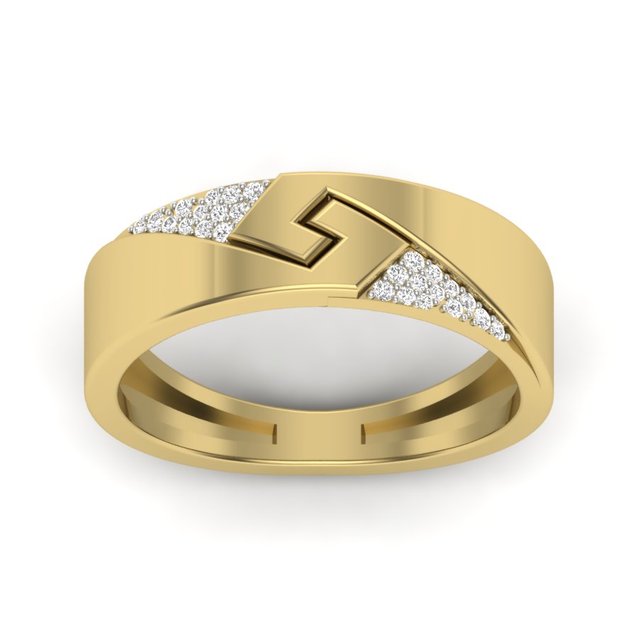 Yellow Gold Plated Sterling Silver Ring