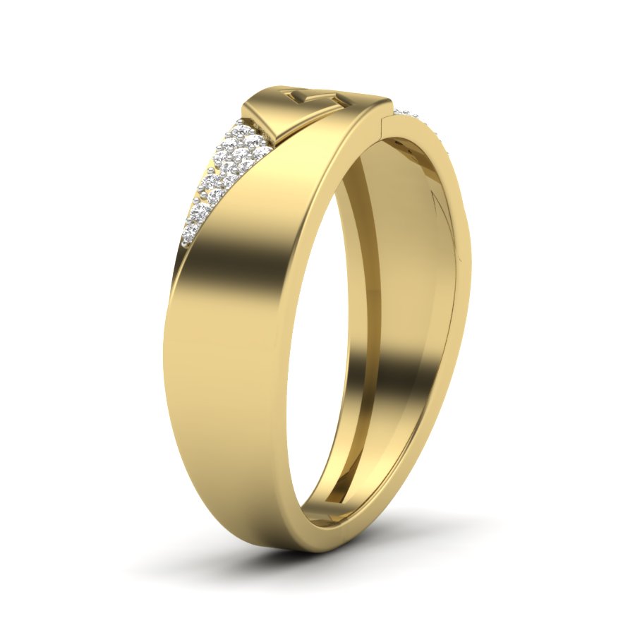 Yellow Gold Plated Sterling Silver Ring