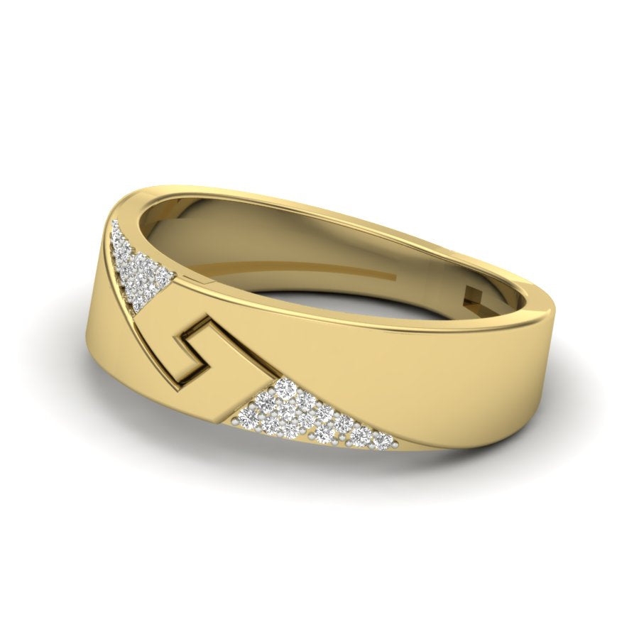 Yellow Gold Plated Sterling Silver Ring