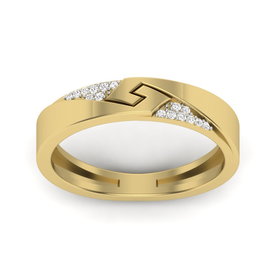 Yellow Gold Plated Sterling Silver Ring