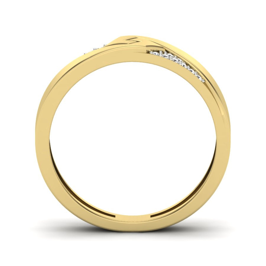 Yellow Gold Plated Sterling Silver Ring