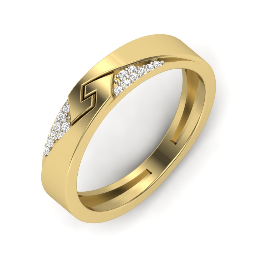 Yellow Gold Plated Sterling Silver Ring