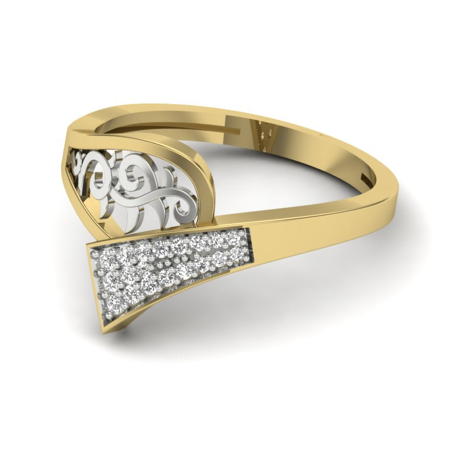 Yellow Gold Plated Sterling Silver Ring