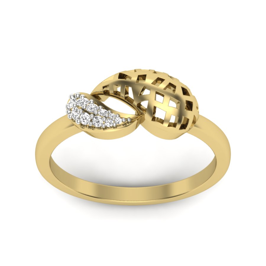 Yellow Gold Plated Sterling Silver Ring