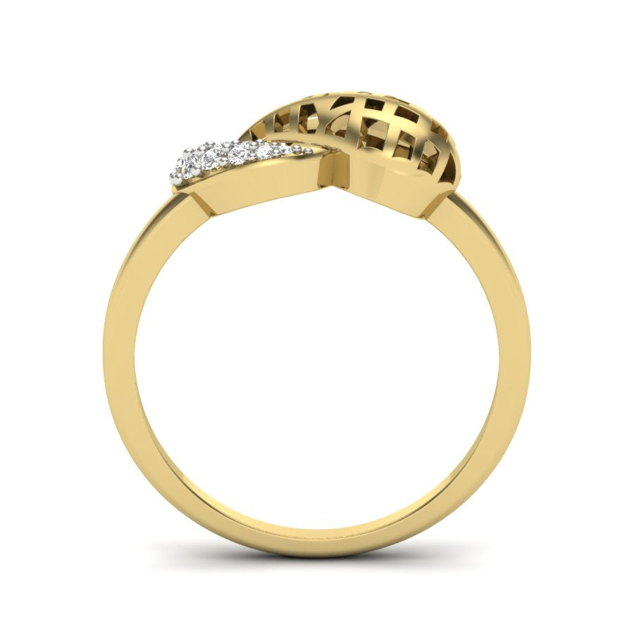Yellow Gold Plated Sterling Silver Ring