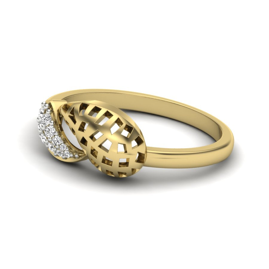Yellow Gold Plated Sterling Silver Ring