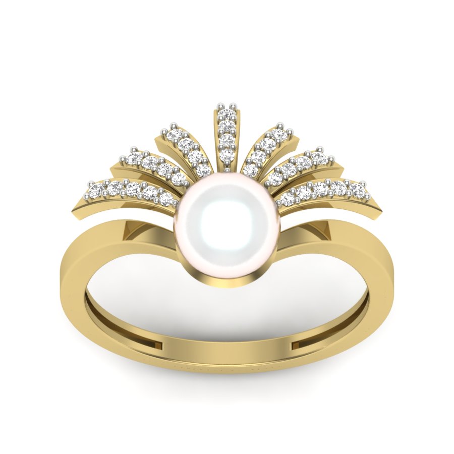 Yellow Gold Plated Sterling Silver Ring