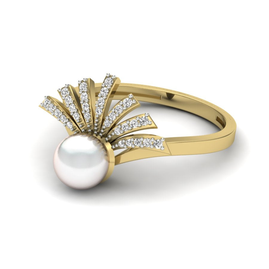 Yellow Gold Plated Sterling Silver Ring