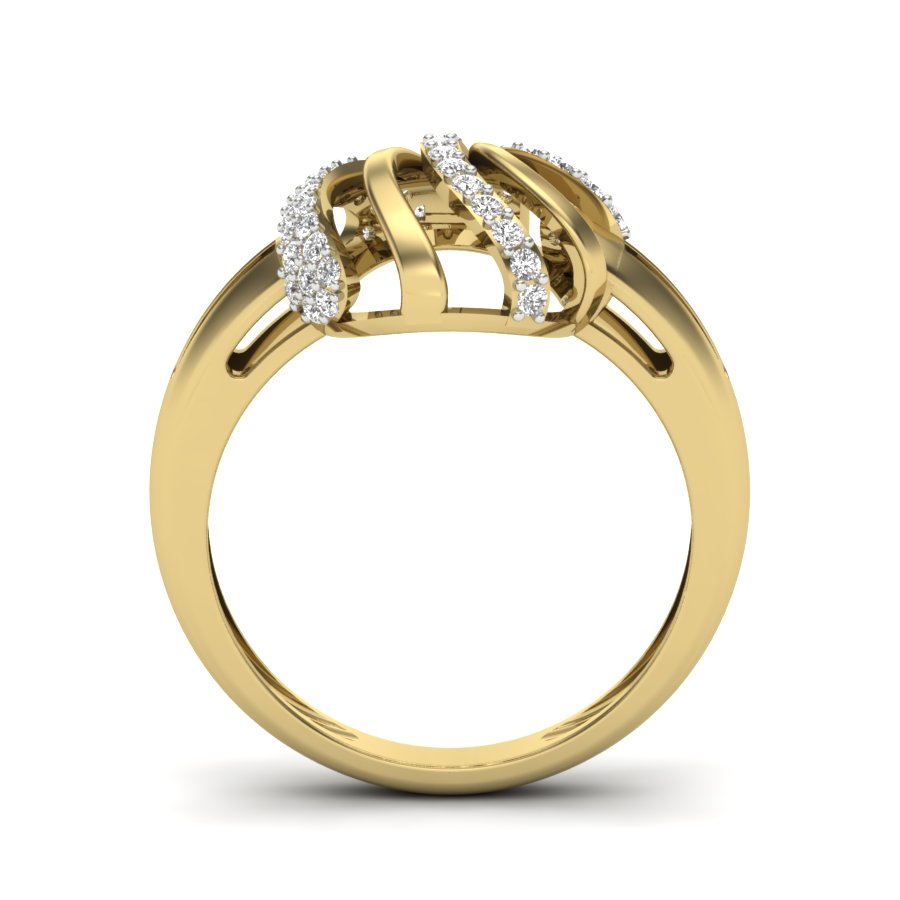 Yellow Gold Plated Sterling Silver Ring