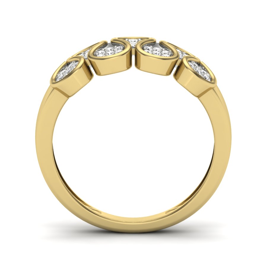 Yellow Gold Plated Sterling Silver Ring