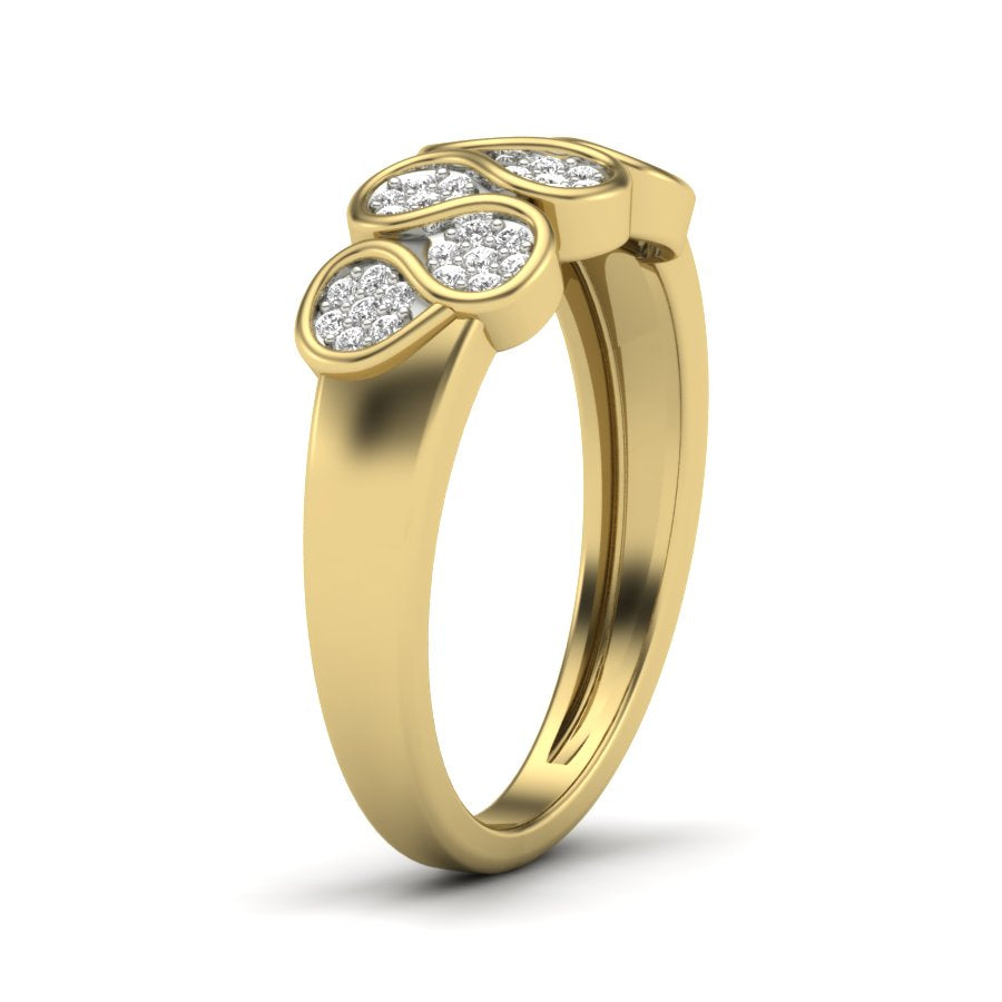 Yellow Gold Plated Sterling Silver Ring