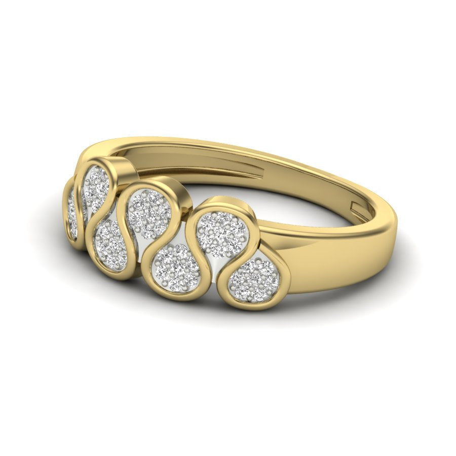 Yellow Gold Plated Sterling Silver Ring