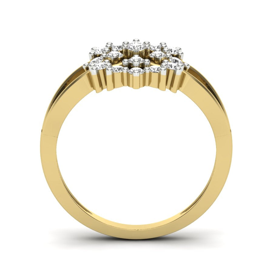 Yellow Gold Plated Sterling Silver Ring