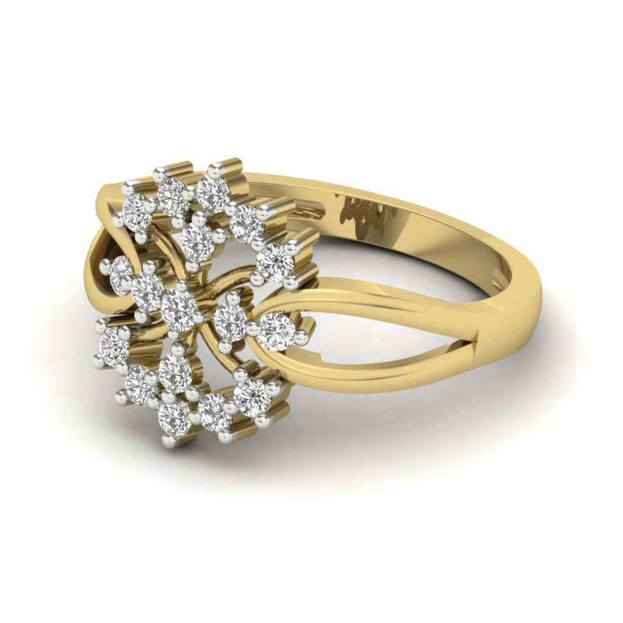 Yellow Gold Plated Sterling Silver Ring
