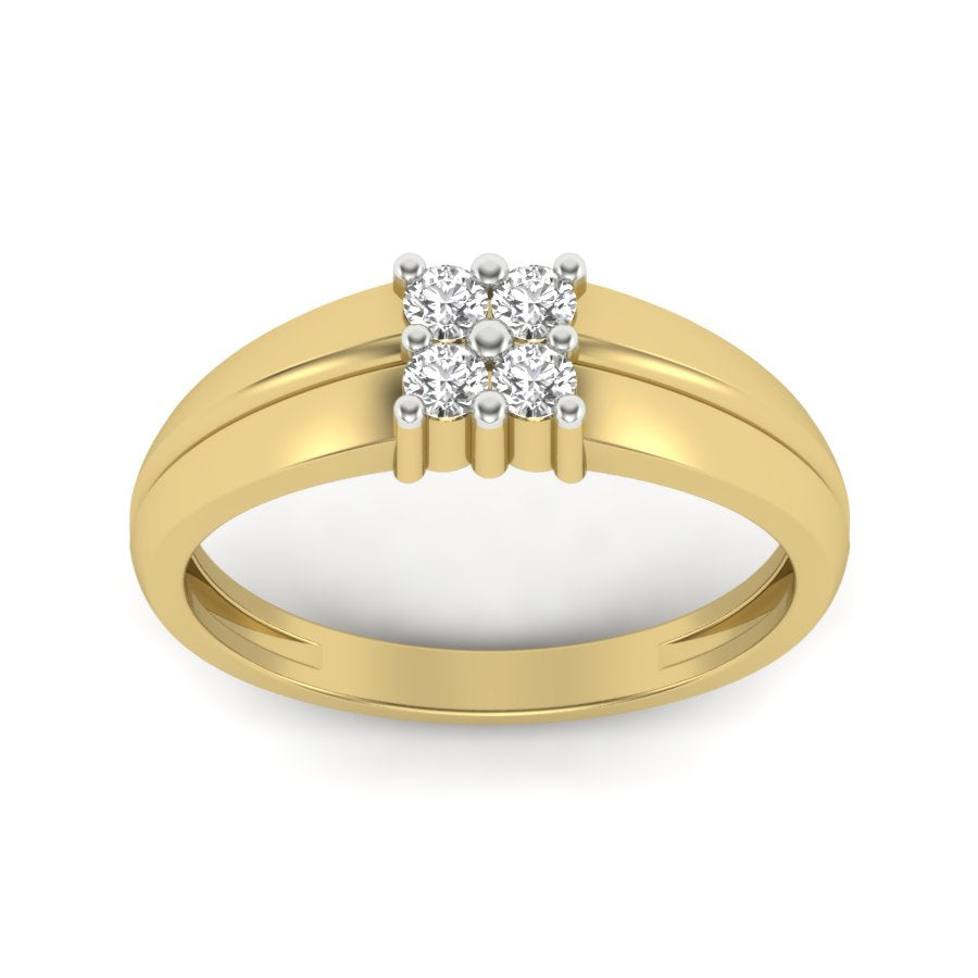 Yellow Gold Plated Sterling Silver Ring