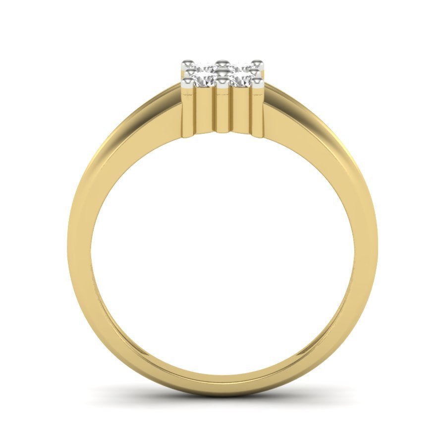 Yellow Gold Plated Sterling Silver Ring