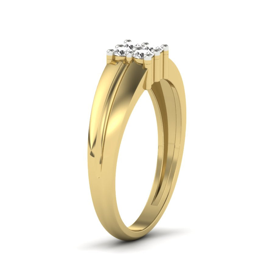 Yellow Gold Plated Sterling Silver Ring