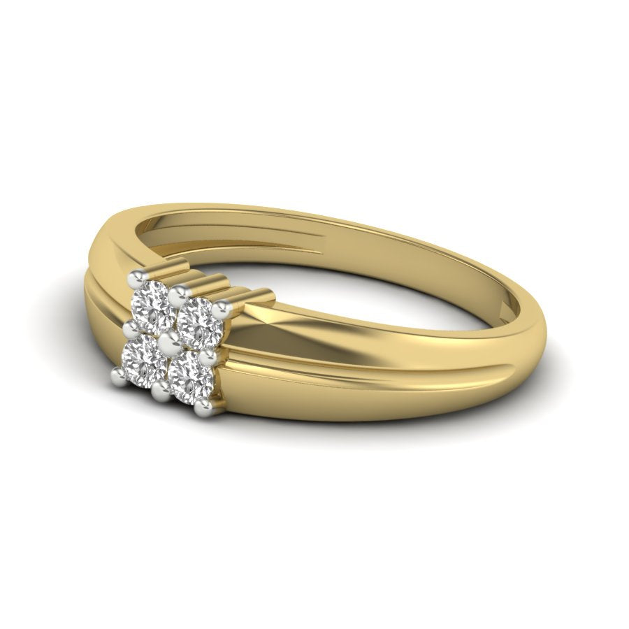 Yellow Gold Plated Sterling Silver Ring