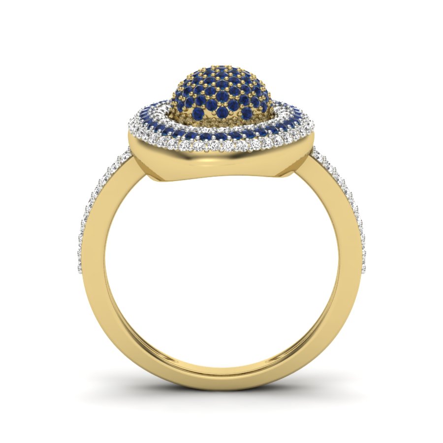 Yellow Gold Plated Sterling Silver Ring