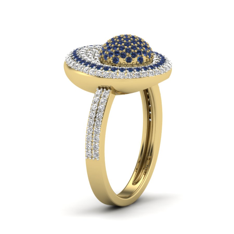 Yellow Gold Plated Sterling Silver Ring