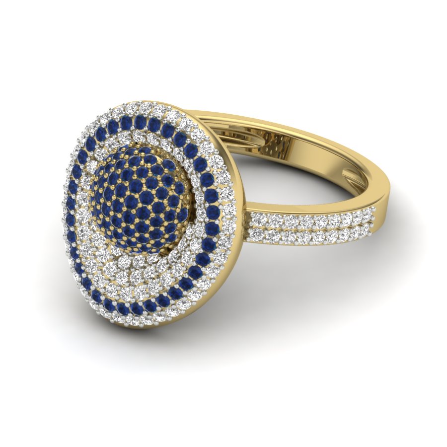 Yellow Gold Plated Sterling Silver Ring