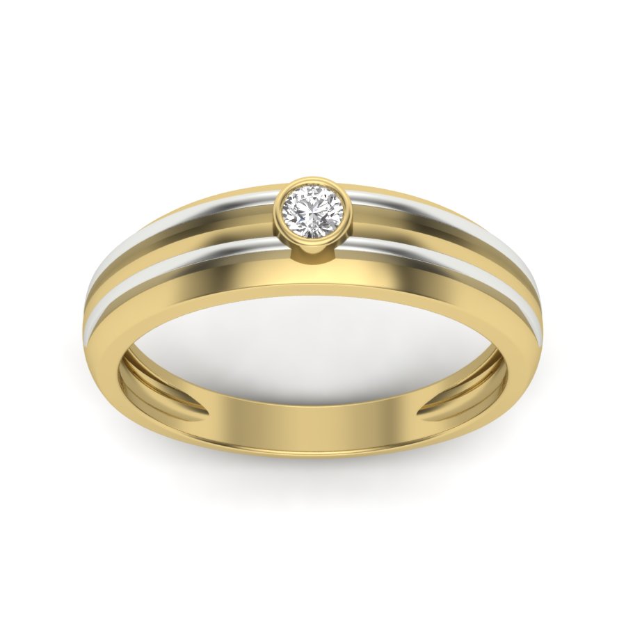 Yellow Gold Plated Sterling Silver Ring