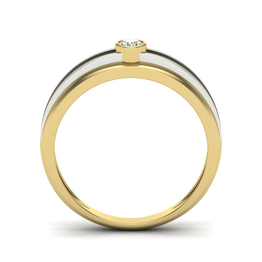Yellow Gold Plated Sterling Silver Ring