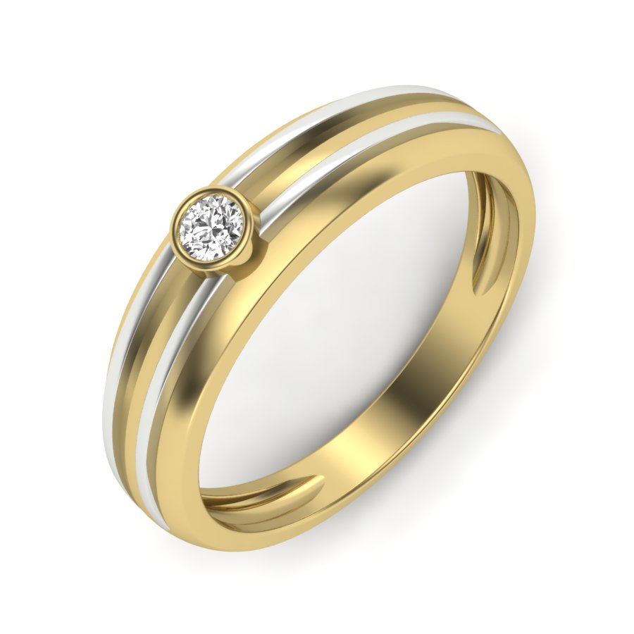 Yellow Gold Plated Sterling Silver Ring