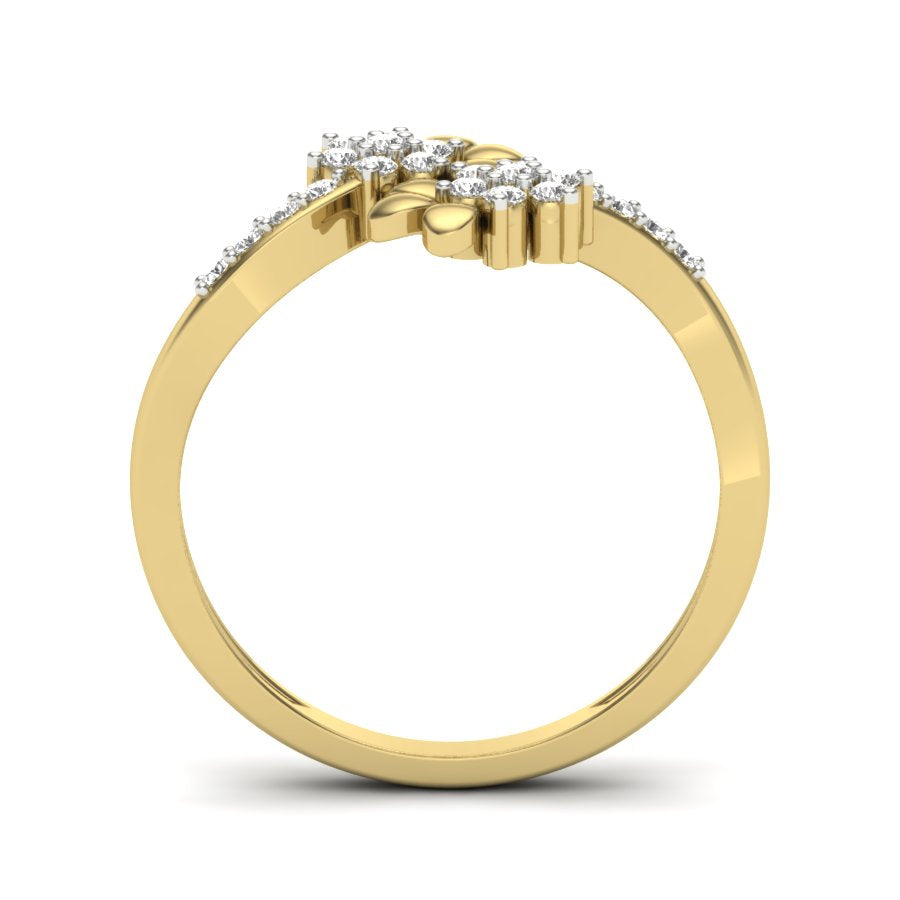 Yellow Gold Plated Sterling Silver Ring