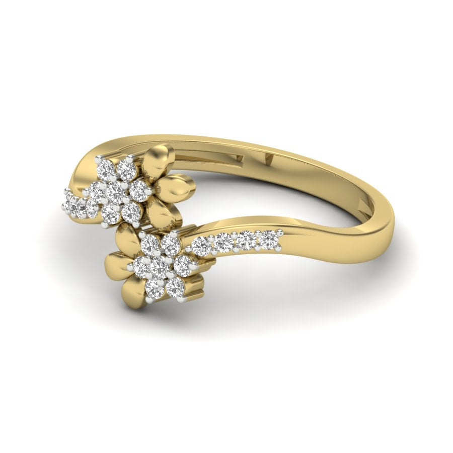 Yellow Gold Plated Sterling Silver Ring