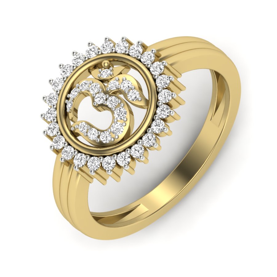 Yellow Gold Plated Sterling Silver Ring