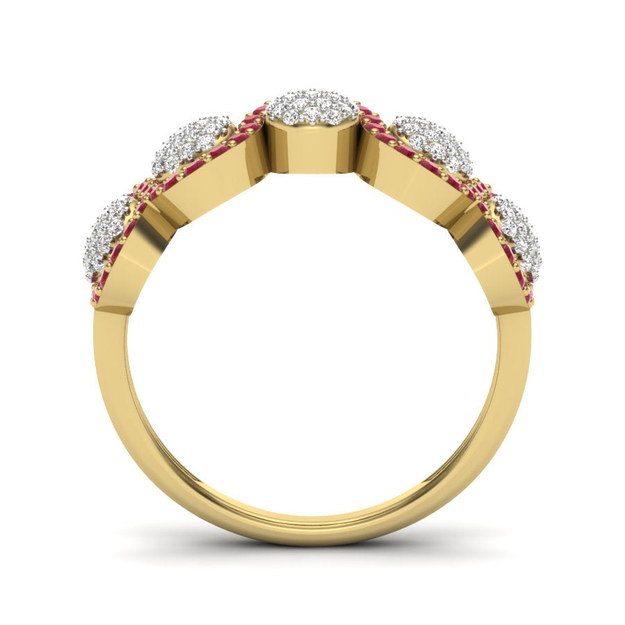 Yellow Gold Plated Sterling Silver Ring