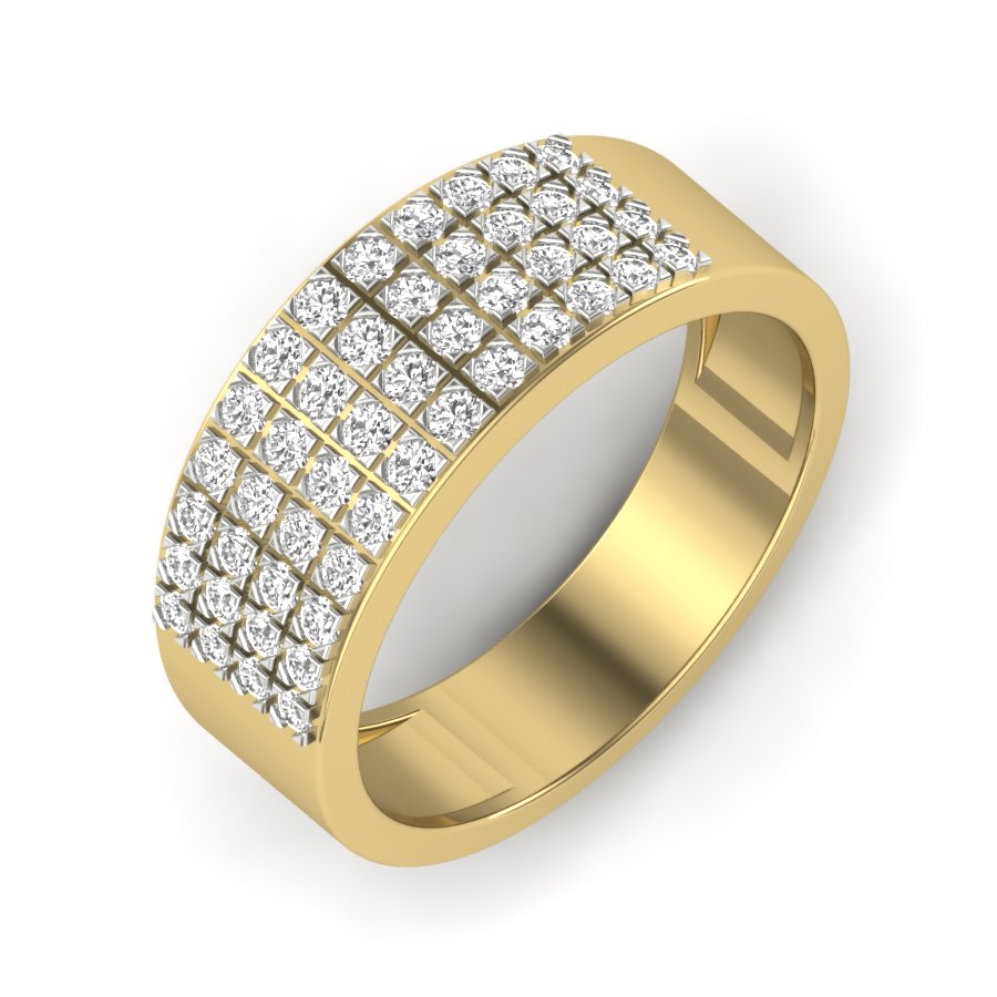Yellow Gold Plated Sterling Silver Ring