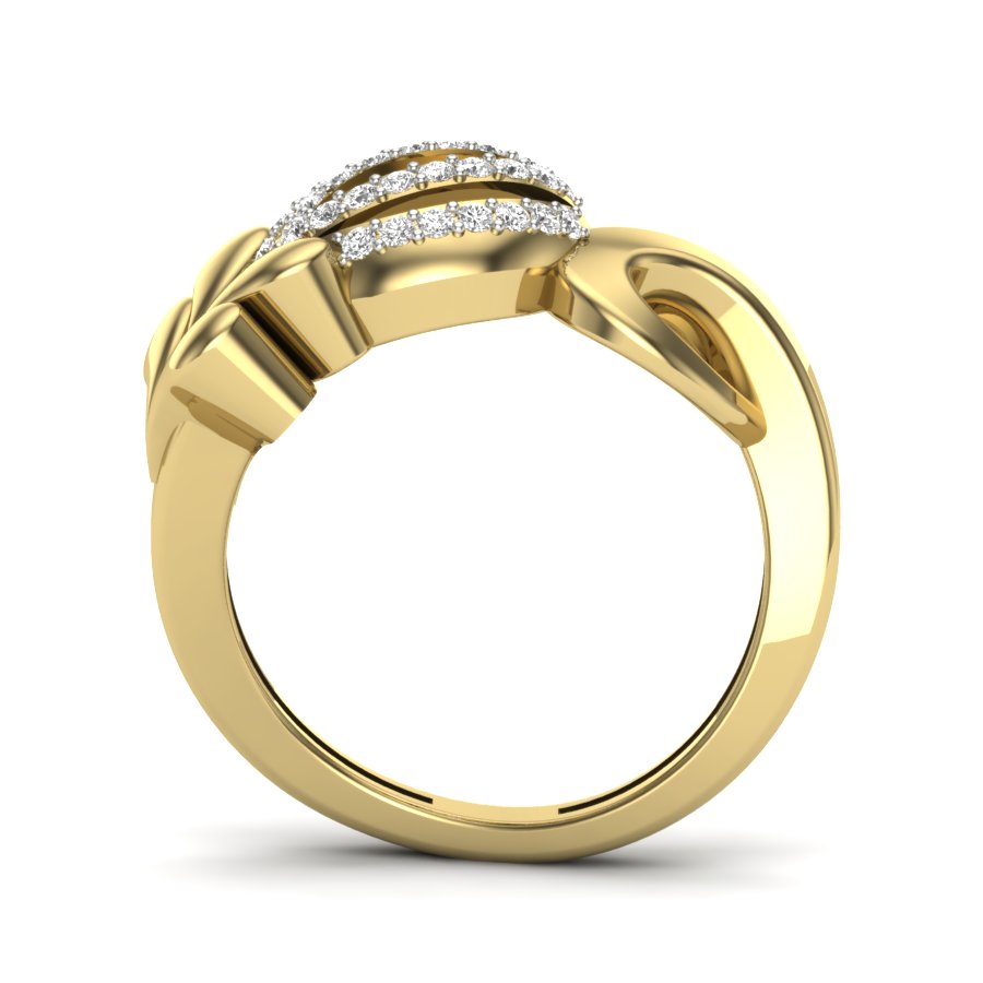 Yellow Gold Plated Sterling Silver Ring