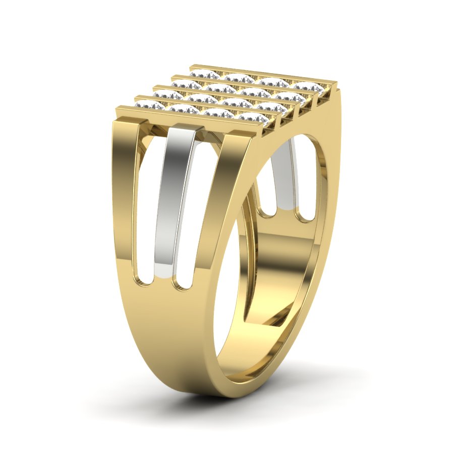 Yellow Gold Plated Sterling Silver Ring