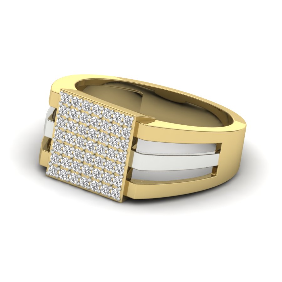 Yellow Gold Plated Sterling Silver Ring