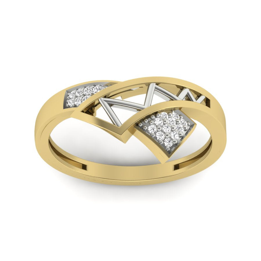 Yellow Gold Plated Sterling Silver Ring