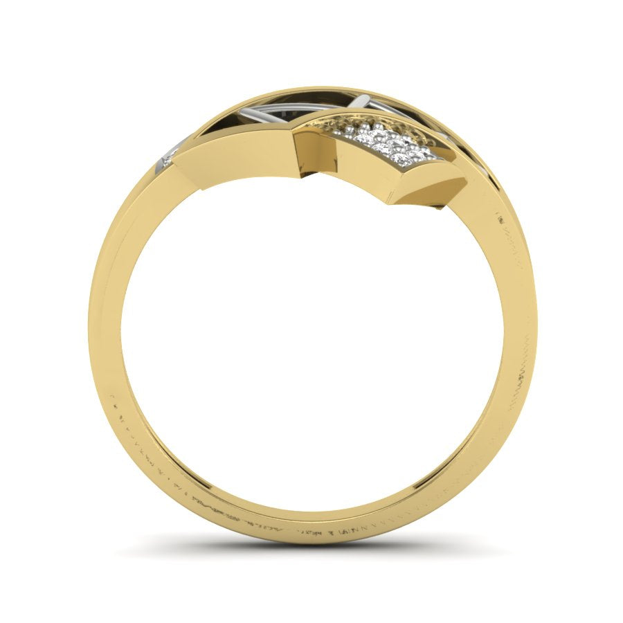 Yellow Gold Plated Sterling Silver Ring