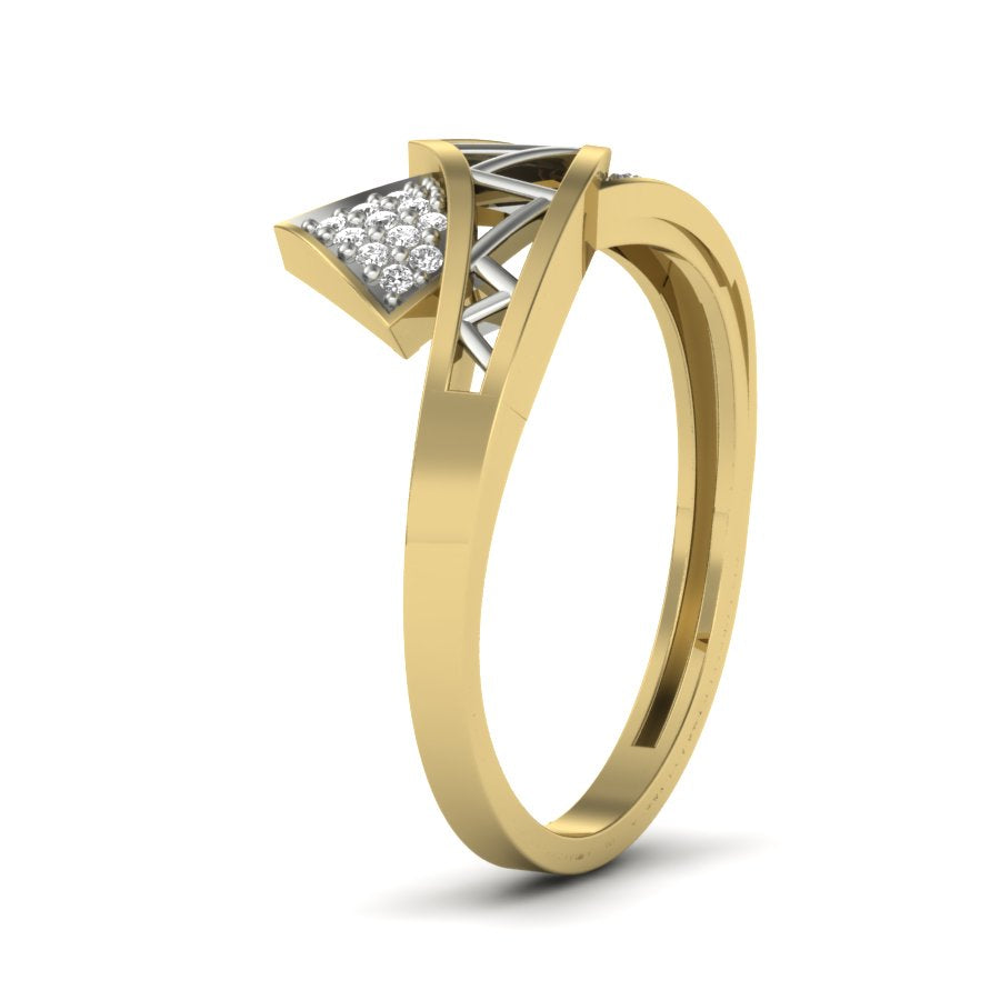 Yellow Gold Plated Sterling Silver Ring