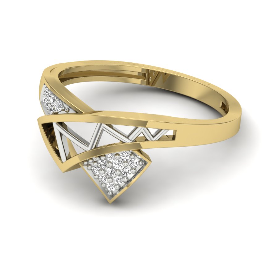 Yellow Gold Plated Sterling Silver Ring