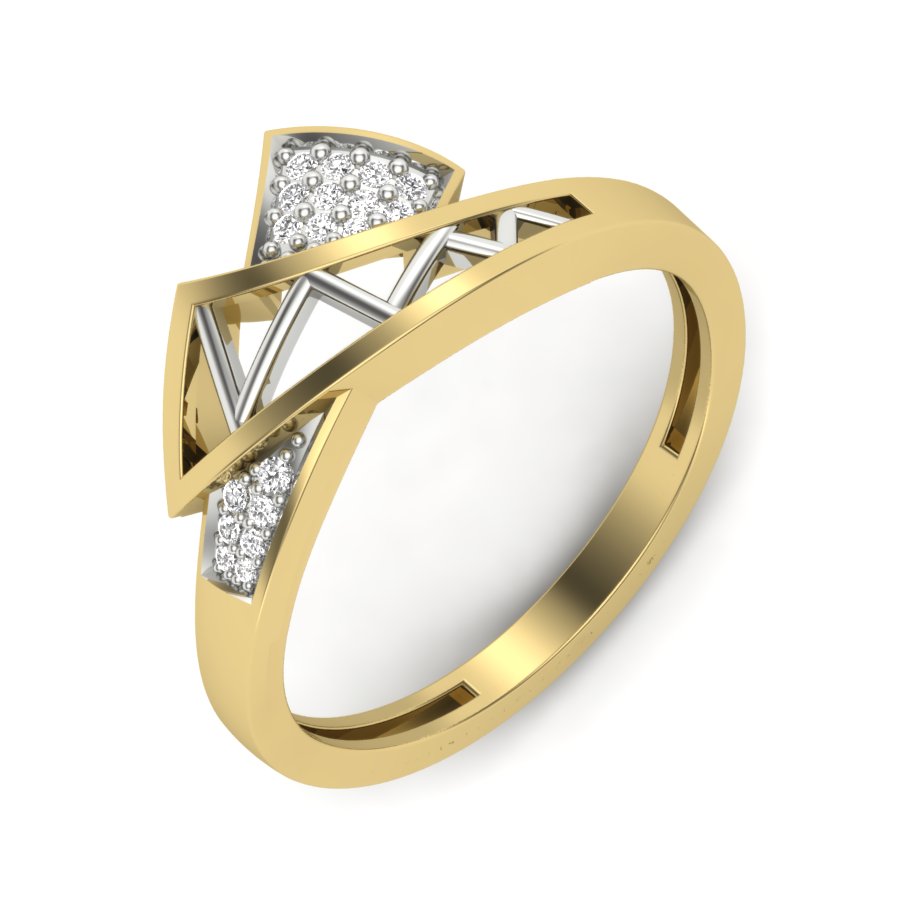 Yellow Gold Plated Sterling Silver Ring