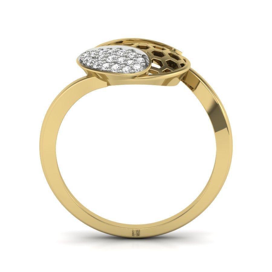 Yellow Gold Plated Sterling Silver Ring