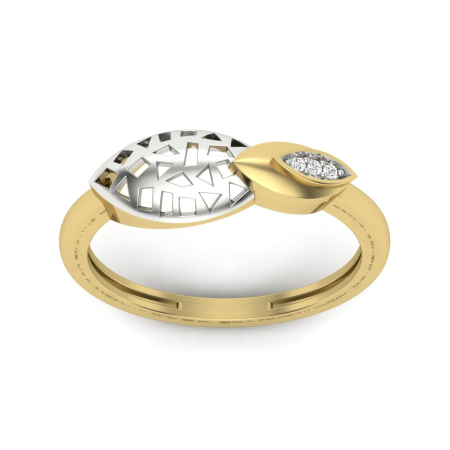 Yellow Gold Plated Sterling Silver Ring
