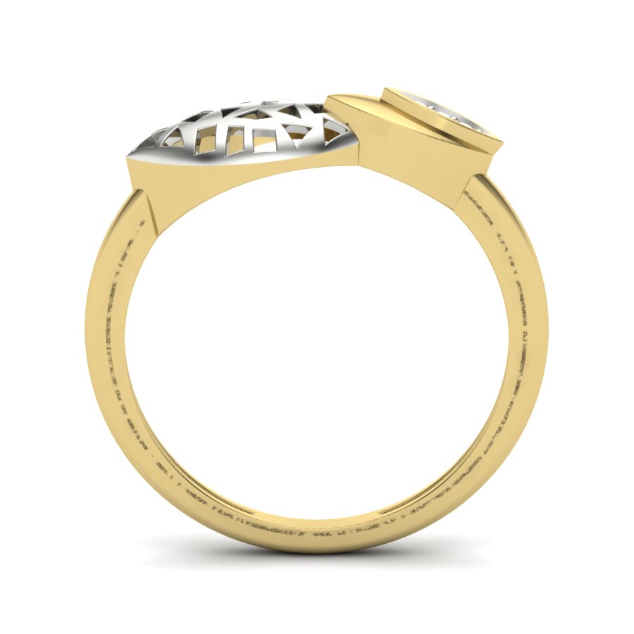 Yellow Gold Plated Sterling Silver Ring